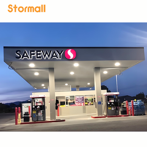 Diseño Personalizado <span class=keywords><strong>de</strong></span> Letreros <span class=keywords><strong>de</strong></span> Pylon para Gasolineras y Accesorios para Estaciones <span class=keywords><strong>de</strong></span> Servicio, Diseño <span class=keywords><strong>de</strong></span> Toldo para Gasolinera en Venta - Product Image 5