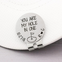 Marcador de Pelota de Golf con Logotipo Personalizado, Marcador con Imán Fuerte, Regalo, Sombrero de Golf, Clip, Marca de Pelota, 2017
