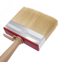 Bloc de poils mélangés Manche en bois ergonomique Brosses de bloc Brosse de peinture murale