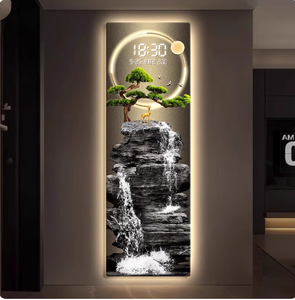 Hot Bán LED Đồng Hồ Điện Tử Pha Lê Treo Đồng Hồ Treo Tường Thực Tế Trang Trí Nội Thất Cung Cấp Cho Phòng Khách Nghệ Thuật Phong Cách Điện - Product Image 2