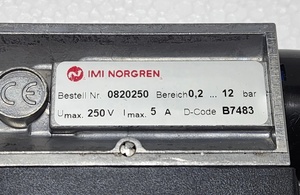 Interrupteur pneumatique 0820250 8D, 0,2-12 bars, montage à bride pour air et hydraulique - Product Image 3