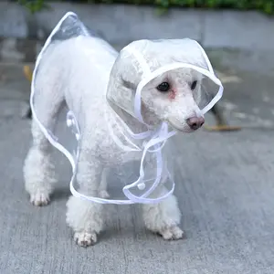 Модное прозрачное легкое светоотражающее пончо для щенков прочные толстовки дождевик для собак куртка