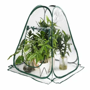JWS-103 Hot Selling Outdoor Tuin Kleine Kas Pop-Up Familie Groeien Tent Transparante Mini Kas Indoor Pvc Sunshine Tent