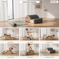 Studio Yoga Pilates Rumahan dengan Korektor Tulang Belakang Kayu Maple, Desain Ramah Lingkungan yang Dapat Disesuaikan untuk Latihan Kebugaran, Warna Dapat Dipesan Sesuai Keinginan