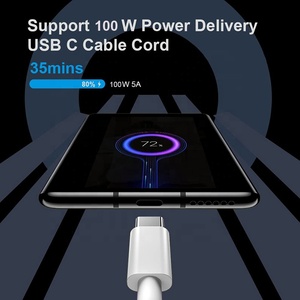 A-BSt 1m 2m 60w 100w Pd Charge rapide 5a Usb Type C vers Usb C Type C Câble pour <span class=keywords><strong>Samsung</strong></span> Tablet <span class=keywords><strong>Chargeur</strong></span> d'ordinateur - Product Image 4