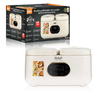 RAF más nuevo multifuncional inteligente Dual 2 olla calentador de alimentos olla arrocera eléctrica doble olla lenta