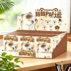 Caja Sorpresa de Cristal de Energía de la Suerte Cat PAL Original al por Mayor, Adorable Adorno de Escritorio Douding, Regalo para Niñas - Product Image 1