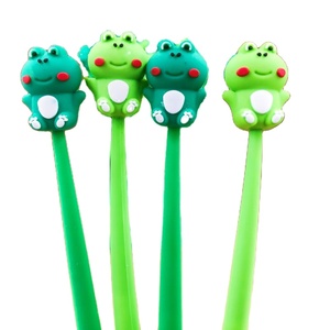Stylo neutre en silicone souple en forme de grenouille monstre, stylo neutre créatif en forme de dessin animé, produits kawaii, papeterie coréenne - Product Image 1