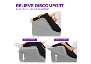 2024 superventas 2 cojines inclinados de espuma viscoelástica separados para piernas, rodillas y soporte para la espalda reflujo ácido antironquidos, lectura - Product Image 6