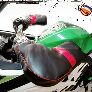 Nouveaux gants d'équitation de grande taille en cuir PU pour hommes couvre-mains chauds d'hiver pour moto guidon motoneige étanche - Product Image 3