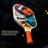 Vente directe d'usine T700 Ensemble de raquettes de pickleball en fibre de carbone alvéolée certifiées USAPA pour les sports de plein air Cadeau pour