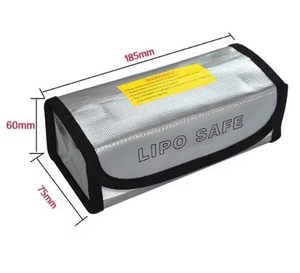 Lipo Battery Safety Bag 185x75x60mm Mini Waterproof Fireproof Explosion-Proof Portable for FPV <b>Racing</b> <b>Drones</b> - Product Image 2