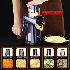 Pemotong Sayur Multifungsi Starlight Bahan ABS/PC, Parutan Manual, Pengiris, Pencacah Kentang, Mudah Dibersihkan untuk Rumah Tangga - Product Image 3