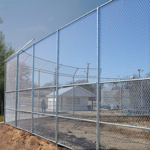 2.5mm dây sắt mạ kẽm 2 inch kim cương lỗ Cyclone thiết kế hình vuông Chuỗi liên kết hàng rào lưới cuộn dây hàng rào thiết kế - Product Image 3