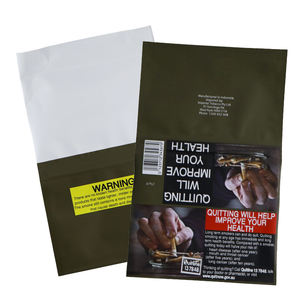 Vente en gros de feuilles de tabac, feuilles de cigarettes, pochette en plastique, emballage anti-odeur, pochette à tabac à rouler à la main avec fermeture éclair - Product Image 1