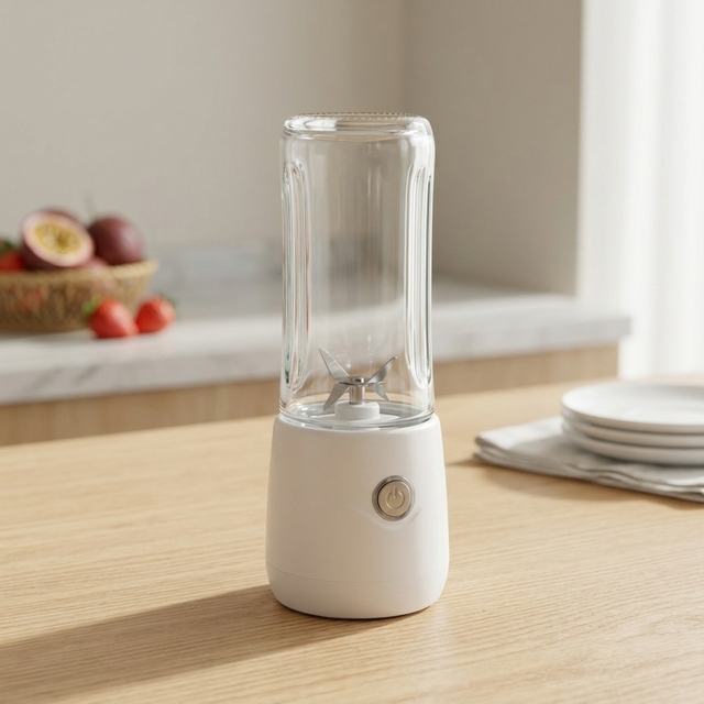 Handheld Portable Blender USB Rechargeable Cordless Juicer Cup Electric Fruit Mixer Smoothie Maker for Shakes BPA Free Travel
