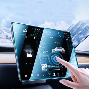Protector de pantalla PET antideslumbrante antiarañazos 9H de alta claridad para modelos de navegación Tesla y <span class=keywords><strong>BMW</strong></span>, películas de plástico duro AR y AF - Product Image 1