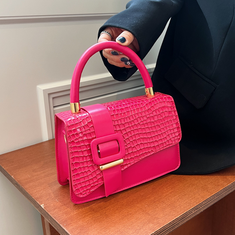 2025 Fashion Network Pop Bag Korean Edition Crocodile Pattern