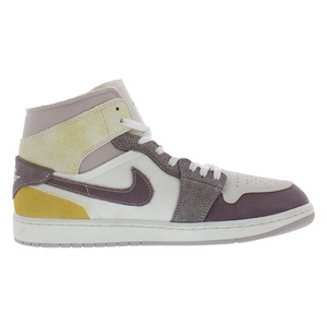 Nike Air Jordan 1 MID SE หัตถกรรมรองเท้าผู้ชายสี sail/taupe hoze/ หินฟอสซิลหินทันสมัยยางฤดูร้อน-100% แท้ - Product Image 4