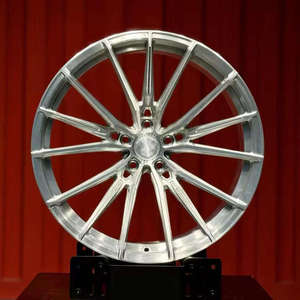 Jantes en alliage d'aluminium forgées sur mesure avec des jantes profondes, 18-22 pouces, finition brossée, 5x114.3, 5x112, 5x120, pour BMW et Audi - Product Image 4