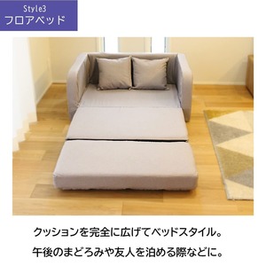 Sofá Cama Plegable en Forma de L con Colchón de Espuma Multifuncional para el Hogar, Oficina, Siesta, Camping y Picnic - Product Image 2