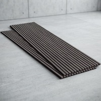 Panneau acoustique en bois à lattes, panneau en placage de bois MDF pour la réduction du bruit dans les bureaux et salles de réunion, décoration intérieure