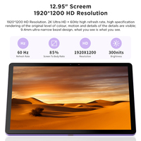 Tablette Android 15 de 12,95 pouces, Octa Core, 6 Go RAM, 128 Go ROM, 5G, 4G LTE, WiFi, GPS, Double SIM, pour entreprises – Vente directe usine