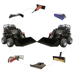 Fast Delivery Epa/euro5 <b>Small</b> Mini Skid Steer <b>Wheel</b> with Efficient Engine Motor Pump Plc Core Components - Product Image 4