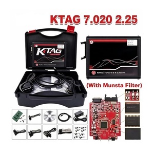 Kit d'outils de diagnostic automobile 12V 7.020 2.25 avec USB et filtre Munsta à circuit imprimé rouge pour la réparation de véhicules - Product Image 1