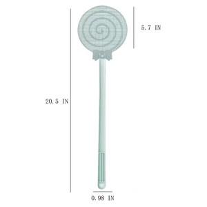 Matamoscas de malla duradera con mango largo de plástico, matamosquitos manual multifunción para el hogar, matamoscas de verano. - Product Image 4