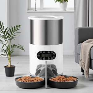 Comedero para Mascotas de Diseño Moderno Antiobstrucciones de 4.5L, Bandeja de Acero Inoxidable 304 para Gatos de Todas las Edades - Se Acepta Logotipo Personalizado - Product Image 1