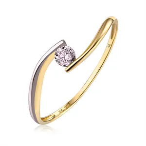 New Arrival Engagement Gift 9K 10K 14K 18K 24K Gold Purple Oval Eternity Natural Diamond Ring