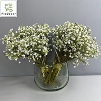Hochwertige 39CM Künstliche Echt Aussehende Weiße Schleierkraut-Blumensträuße aus Weichem Kunststoff für Hochzeit, Zuhause und Wohnzimmer-Dekoration