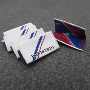 2025 Tùy Chỉnh Mật Độ Cao May Dệt Nhãn Nhà Máy Sản Xuất Nhanh Chóng Cổ Quần Áo Nhãn Thẻ - Product Image 4