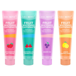 Dentifrice sans fluorure à l'extrait de fruits d'usine, haleine fraîche, blanchissant, pâte <span class=keywords><strong>dentaire</strong></span> naturelle, marque privée OEM <span class=keywords><strong>pour</strong></span> les cliniques dentaires - Product Image 1