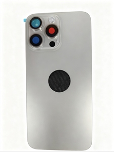 Remplacement complet du boîtier du cadre de couverture arrière du télé<span class=keywords><strong>phone</strong></span> portable pour 15PROMAX verre violet avec petites pièces - Product Image 3