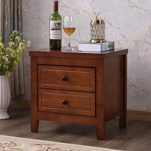 Bàn Cạnh Giường Bằng Gỗ Với Ngăn Kéo Đôi Bàn Cạnh Giường Đồ Nội Thất Phòng Ngủ Đồ Nội Thất Gia Đình - Product Image 3