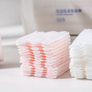 200 pièces sac à fermeture éclair écologique jetable 3 couches carré coton <span class=keywords><strong>démaquillant</strong></span> tampons pour le visage - Product Image 3