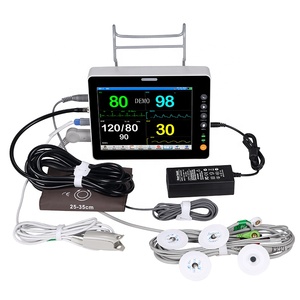 Système de surveillance multiparamétrique pour les salles médicales générales des hôpitaux, moniteur patient multiparamétrique MCV0225 avec SpO2, EtCO2, IBP et double mesure de température - Product Image 3