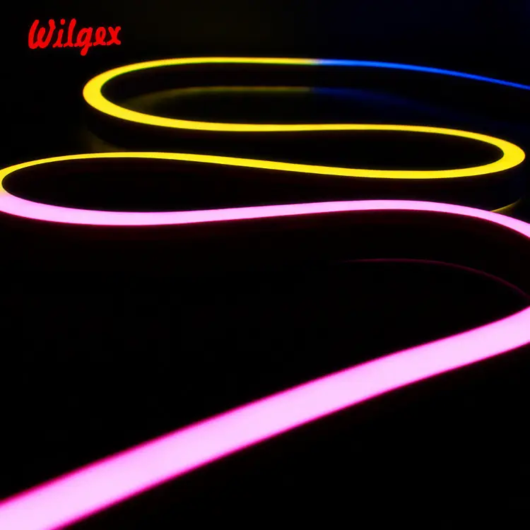 Led Neon Strip Flexibele Light 24V Rgb Digitale Neon SMD5050 60Leds Per Meter IP68 Pixel Out Deur Muur licht Decoratie