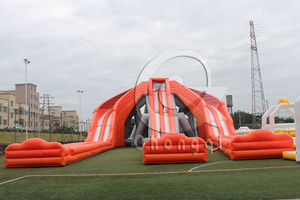 40ft Điên Miễn Phí Xuống Dropkick Trượt Nước/Giant Inflatable Drop Kick Nước Slides Đối Với Người Lớn - Product Image 2