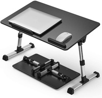 Table pliable pour ordinateur portable sur mesure OEM, support portable en MDF et aluminium, bureau réglable en hauteur pour l'étude et la lecture