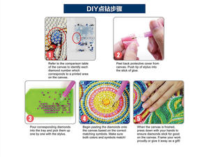 Sous-verre tasse coussin Kit bricolage <span class=keywords><strong>5D</strong></span> papillon diamants peinture avec <span class=keywords><strong>strass</strong></span> broderie Table napperon pour noël tapis et tampons - Product Image 6