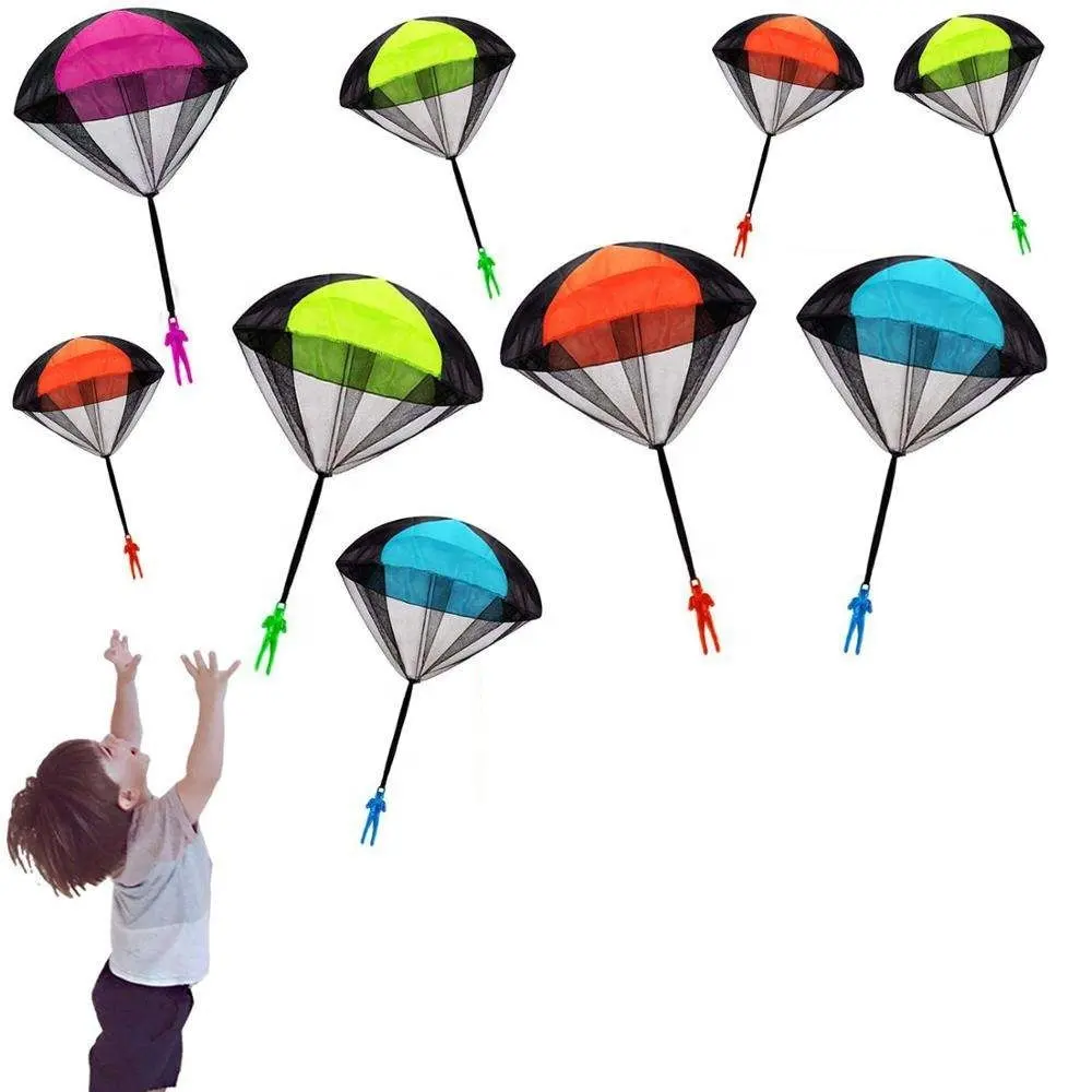 YW Hand Throwing Mini Soldier Camouflage Parachute for Kids Outdoor Toys Game Educational Flying Parachute Sport for Child Toys