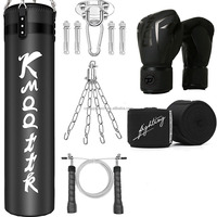 Offre Spéciale non rempli multi-angle pivotant gymnastique à domicile adultes jeunes enfants suspendus PU Logo personnalisé ensemble de sacs de boxe pour la boxe MMA