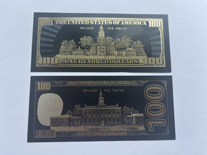 Neu eingetroffen: Maßgefertigte schwarze Folien-Repliken von US-Dollar-Scheinen für Film- und Foto-Partys – Neuheiten für Filme, Partys und USA-Themen - Product Image 5