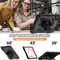 Étui robuste antichoc pour tablette Redmi Pad 2 11 pouces avec béquille rotative à 360°, sangle de main réglable et bandoulière