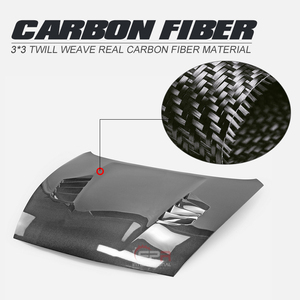 Capó Ventilado de Fibra de Carbono Estilo VRS para NISSAN 370Z Z34 2009-2019 con Pernos - Nuevo, Fácil de Instalar - Product Image 4