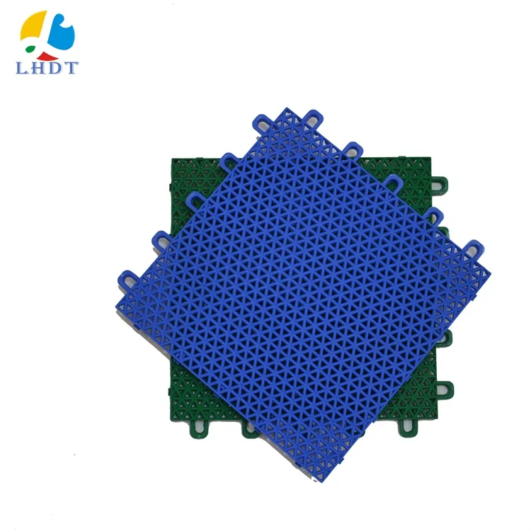Brand New Plastic Deck Tiles Interlocking Plastic Base Basketball Rubber Floor for Outdoor Court Grip Sport Tile
