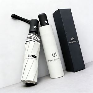 Paraguas Promocionales con Logotipo Personalizado al por Mayor, Regalo Empresarial, Protección UV, Resistentes al Viento, Plegables y Automáticos, con Funda - Product Image 5